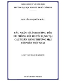 Luận văn Thạc sĩ Kinh tế: Các nhân tố ảnh hưởng đến dự phòng rủi ro tín dụng tại các cổ phần Việt Nam