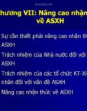 Bài giảng An sinh xã hội - Chương 7: Nâng cao nhận thức về An sinh xã hội