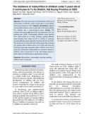 The incidence of malnutrition in children under 5 years old at 2 communes in Tu Ky District, Hai Duong Province in 2023