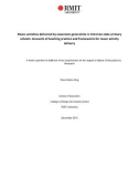 Master's thesis of Education: Music activities delivered by classroom generalists in Victorian state primary schools: Accounts of teaching practice and frameworks for music activity delivery