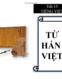 Bài giảng môn Ngữ văn lớp 7 - Tiết 15: Từ Hán Việt