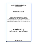 Luận án Tiến sĩ Quản trị nhân lực: Nghiên cứu ảnh hưởng của hành vi kết nối mạng lưới đến sự thành công trong sự nghiệp của giám đốc doanh nghiệp thương mại và dịch vụ nhỏ và vừa tại Việt Nam