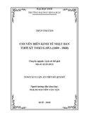 Tóm tắt Luận án tiến sĩ Lịch sử: Chuyển biến kinh tế Nhật Bản thời kỳ Tokugawa (1600-1868)