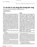 Tư vấn đầu tư xây dựng theo hướng bền vững