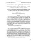 Scientific report: The factors affecting the productivity of fabric and fabric channel selection consumption of fresh produce cloth in Thanh Ha district, Hai Duong Province, Vietnam