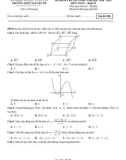 Đề thi giữa học kì 1 môn Toán lớp 12 năm 2024-2025 có đáp án - Trường THPT Nguyễn Du, Vũng Tàu
