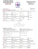 Đề thi giữa học kì 1 môn Toán lớp 11 năm 2023-2024 - Trường THPT Nguyễn Du, HCM