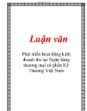 Luận văn đề tài : Phát triển hoạt động kinh doanh thẻ tại Ngân hàng thương mại cổ phần Kỹ Thương Việt Nam