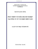 Luận văn Thạc sĩ Kinh tế: Phát triển văn hóa doanh nghiệp tại công ty tư vấn điện Miền Nam