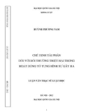 Luận văn Thạc sĩ Luật học: Chế định tài phán đối với bồi thường thiệt hại trong hoạt động tố tụng hình sự gây ra