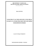 Luận văn Thạc sĩ Kinh tế: Ảnh hưởng của sự thỏa mãn tiền lương đến sự gắn kết của cán bộ công nhân viên viễn thông TPHCM