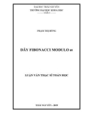 Luận văn Thạc sĩ Toán học: Dãy fibonacci modulo m