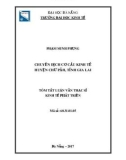 Tóm tắt Luận văn Thạc sĩ Kinh tế phát triển: Chuyển dịch cơ cấu kinh tế huyện Chư Păh tỉnh Gia Lai