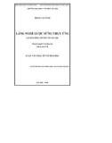 Luận văn Thạc sĩ Văn hóa học: Làng nghề lược sừng Thụy Ứng (xã Hòa Bình, Thường Tín, Hà Nội)