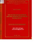 Luận văn Thạc sĩ Quản trị kinh doanh: Nâng cao năng lực cạnh tranh của Ngân hàng thương mại mại cổ phần Quân đội chi nhánh Ba Đình