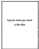 Nguyên nhân gây thoát vị đĩa đệm