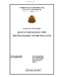 Luận văn tốt nghiệp Công nghệ thông tin: Quản lý hồ sơ Đảng viên trường Đại học Võ Trường Toản