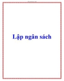 Lập ngân sách