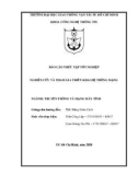 Báo cáo thực tập tốt nghiệp Truyền thông và mạng máy tính: Nghiên cứu và tham gia triển khai hệ thống mạng