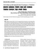 Sinh trưởng và chất lượng thịt lợn LY (Landrance × Yorkshire) nuôi bằng thức ăn bổ sung thảo dược tại Phú Thọ