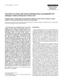 Báo cáo khoa học: Alternative low doses and routes of administering a prostaglandin F2α analogue to induce luteolysis in Nelore cows