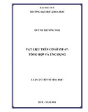 Luận án Tiến sĩ Hoá học: Vật liệu trên cơ sở ZIF-67: Tổng hợp và ứng dụng