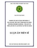 Luận án tiến sĩ: Nghiên cứu một số đặc điểm bệnh lý lợn mắc tiêu chảy thành dịch do virus (Porcine epidemic diarrhea - PED) gây ra trên đàn lợn Mán và lợn Rừng tại tỉnh Hà Giang