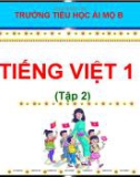 Bài giảng môn Tiếng Việt lớp 1 sách Cánh diều năm học 2020-2021 - Tuần 32: Kể chuyện Cuộc phiêu lưu của giọt nước tí hon (Trường Tiểu học Ái Mộ B)