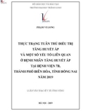 Tóm tắt luận văn Thạc sĩ Y tế công cộng: Thực trạng tuân thủ điều trị tăng huyết áp và một số yếu tố liên quan ở bệnh nhân tăng huyết áp tại Bệnh viện 7B, thành phố Biên Hòa, tỉnh Đồng Nai năm 2019