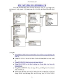 BÀI TẬP VỚI CÂU LỆNH SELECT