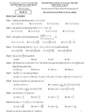 Đề kiểm tra cuối học kì 2 môn Toán lớp 10 năm 2021-2022 có đáp án - Trường THPT Lạc Long Quân