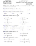 Đề thi giữa học kì 1 môn Toán lớp 11 năm 2024-2025 có đáp án - Trường THPT Trung An, Cần Thơ