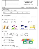 Đề thi học kì 1 môn Toán lớp 1 năm 2022-2023 có đáp án - Trường Tiểu học Đông Thành