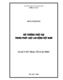 Luận văn Thạc sĩ Luật học: Bồi thường thiệt hại trong pháp luật lao động Việt Nam