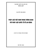 Luận văn Thạc sĩ Luật học: Pháp luật Việt Nam trong tương quan với pháp luật quốc tế về lao động