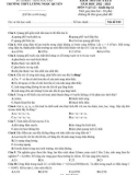 Đề thi giữa học kì 2 môn Vật lí lớp 12 năm 2022-2023 - Trường THPT Lương Ngọc Quyến, Thái Nguyên