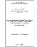 Đề tài khoa học và công nghệ cấp cơ sở: Các phương pháp ước lượng cho cảm biến đo lường quán tính ứng dụng trong robot hai bánh tự cân bằng
