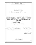 Đề tài khoa học và công nghệ cấp cơ sở: Một số giải pháp tối ưu tập luật mờ TSK trích xuất từ máy học Véc-tơ hỗ trợ hồi quy