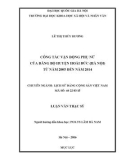 Tóm tắt Luận văn Thạc sĩ Lịch sử: Công tác vận động phụ nữ của Đảng bộ huyện Hoài Đức (Hà Nội) từ năm 2005 đến năm 2014