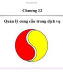 Bài giảng Quản lý cung cầu trong dịch vụ