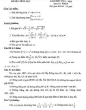Đề thi tuyển sinh vào lớp 10 môn Toán năm 2022-2023 - Phòng GD&ĐT huyện Lục Bình