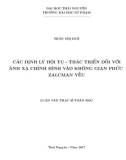 Luận văn Thạc sĩ Toán học: Các định lý hội tụ - Thác triển đổi với ánh xạ chỉnh hình vào không gian phức Zalcman yếu