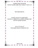 Luận văn Thạc sĩ Khoa học Thông tin thư viện: Tổ chức, quản lý và khai thác nguồn lực thông tin tại Trung tâm Học liệu trường Đại học Sài Gòn