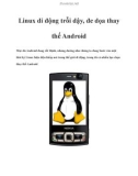 Linux di động trỗi dậy, đe dọa thay thế Android