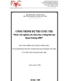 Đề tài: Quan hệ tác động giữa tý giá USD /VND và kim ngạch xuất khẩu dầu thô của Việt Nam giai đoạn 1990-2005