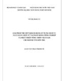 Luận văn Thạc sĩ Kinh tế: Giải pháp thu hút khách hàng sử dụng dịch vụ ngân hàng điện tử tại Ngân hàng Nông nghiệp và Phát triển nông thôn Việt Nam - Chi nhánh tỉnh Bến Tre