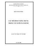 Luận văn Thạc sĩ Văn học: Các mô hình tượng trưng trong văn xuôi Ivan bBunin