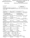 Đề thi thử tốt nghiệp THPT môn Hóa học năm 2022-2023 (Lần 1) - Trường THPT chuyên Nguyễn Trãi, Hải Dương