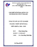 Tóm tắt Đồ án tốt nghiệp Thiết kế đồ họa: Cụm thiết kế đồ họa quảng cáo sản phẩm cho công ty Malade