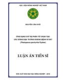 Luận án tiến sĩ Nông nghiệp: Ứng dụng chỉ thị phân tử chọn tạo các dòng đậu tương kháng bệnh gỉ sắt (Phakopsora pachyrhizi Sydow)